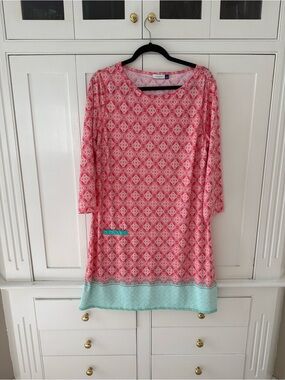 Cabana Life Printed Shift Dress with Pocket